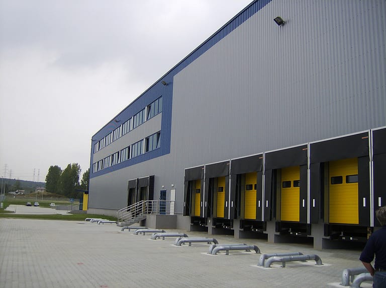 Centrum logistyczne - kompleks magazynowy i biurowy Euroterminal w Jaworznie - generalny wykonawca Rex-bud Budownictwo